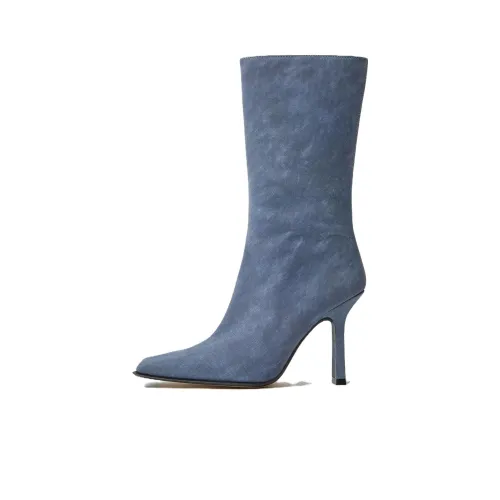 MIISTA Ankle Boots Women's Denim Blue