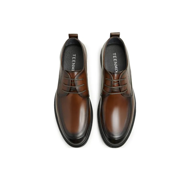 Teenmix Dress Shoes Men Low Top Solid Color-4