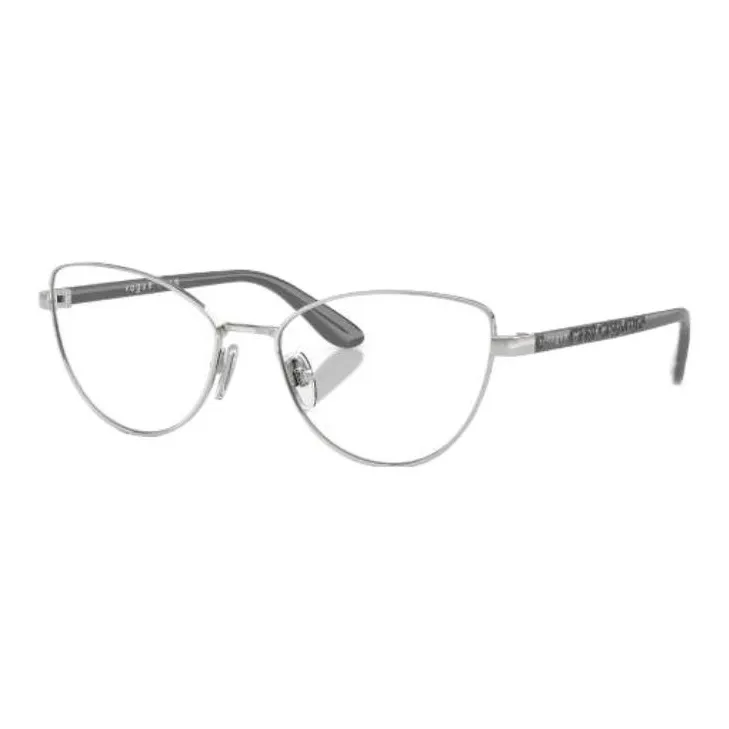 VOGUE Metal Cat Eye Eyeglass Frames Men's Black-0