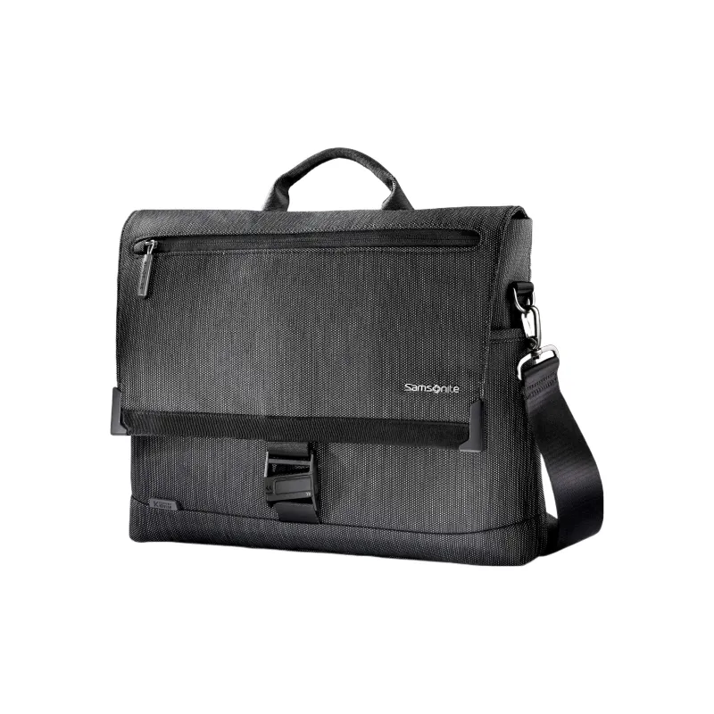 SAMSONITE Fabric Laptop Bag Messenger Bag Portable Crossbody Bag Shoulder Bag Regular Men's Black-0
