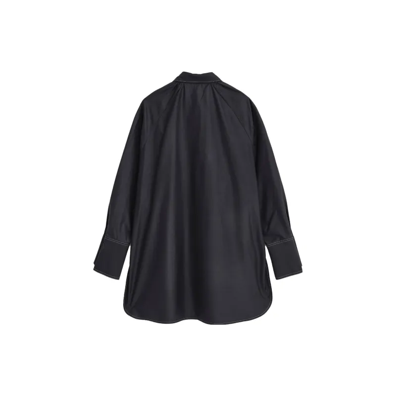 PUBLIC TOKYO FW23 Shirt Women's Marine Blue-1