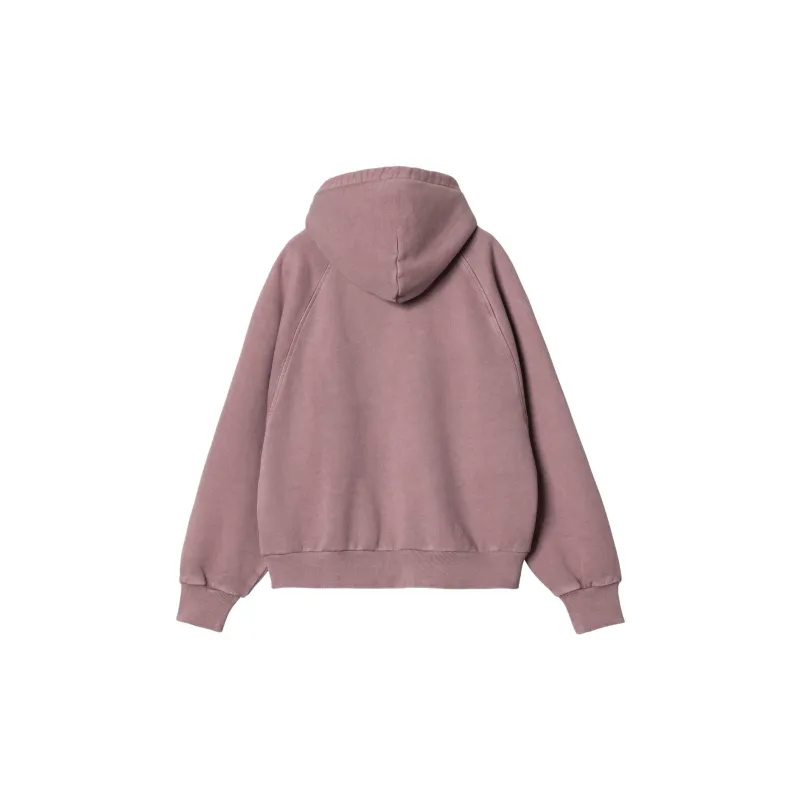 Carhartt WIP FW23 Hooded Taos Sweatshirt Sweatshirt Women's Gray Pink-1