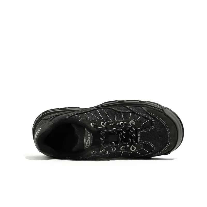 FANZAO Wear Resistant Slip Resistant Low Top Casual Shoes Unisex Black-4