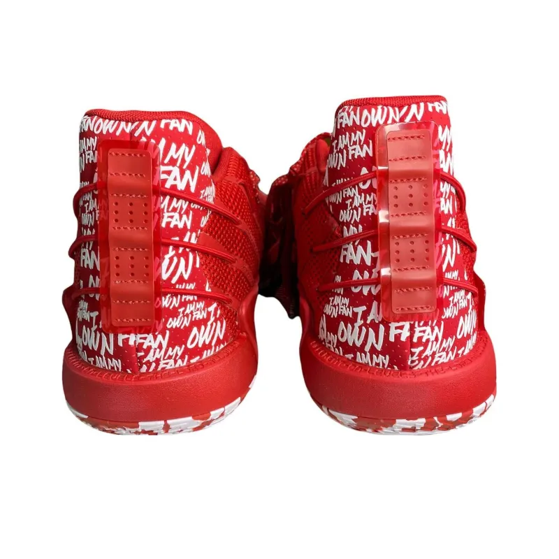 Adidas D Lillard 7 Dame 7 Mid Cushioning Wear Resistant Mid Top Basketball Shoes Men's Red-2