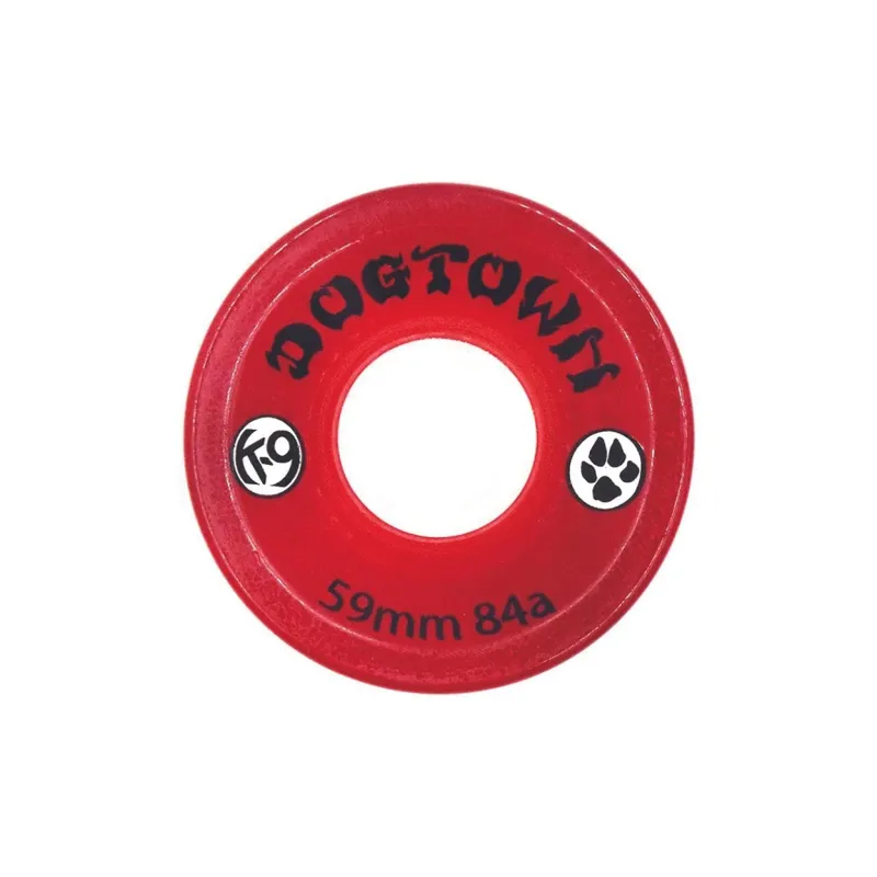 DOGTOWN Skateboard Wheels Land Surfboards 59mm X 84a-Transparent Red-0