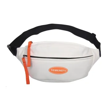NIGEER Nylon Sling Bag Regular Women's White & Orange/White & Red/Black & Orange/Black & Green/Red