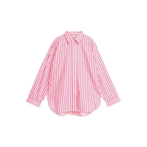 ARKET Shirts Women's Pink Stripes