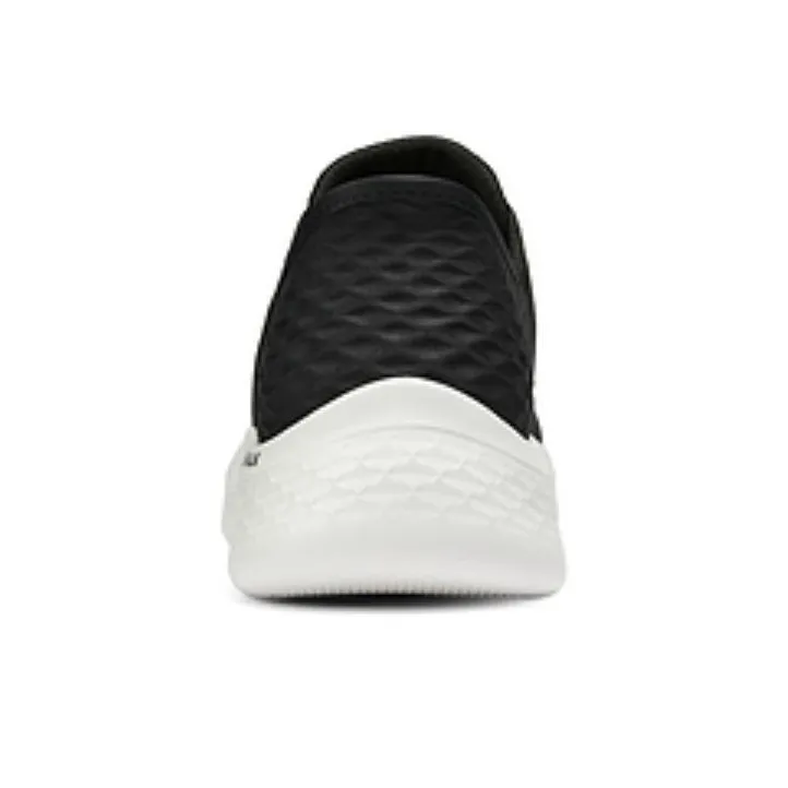 Skechers Go Walk Fle Low-Top Running Shoes Women's Black White-4
