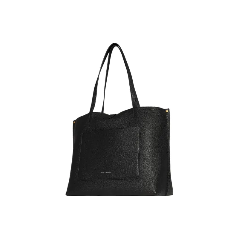REBECCA MINKOFF Leather Tote Bag Shopping Bag Women's Black-1