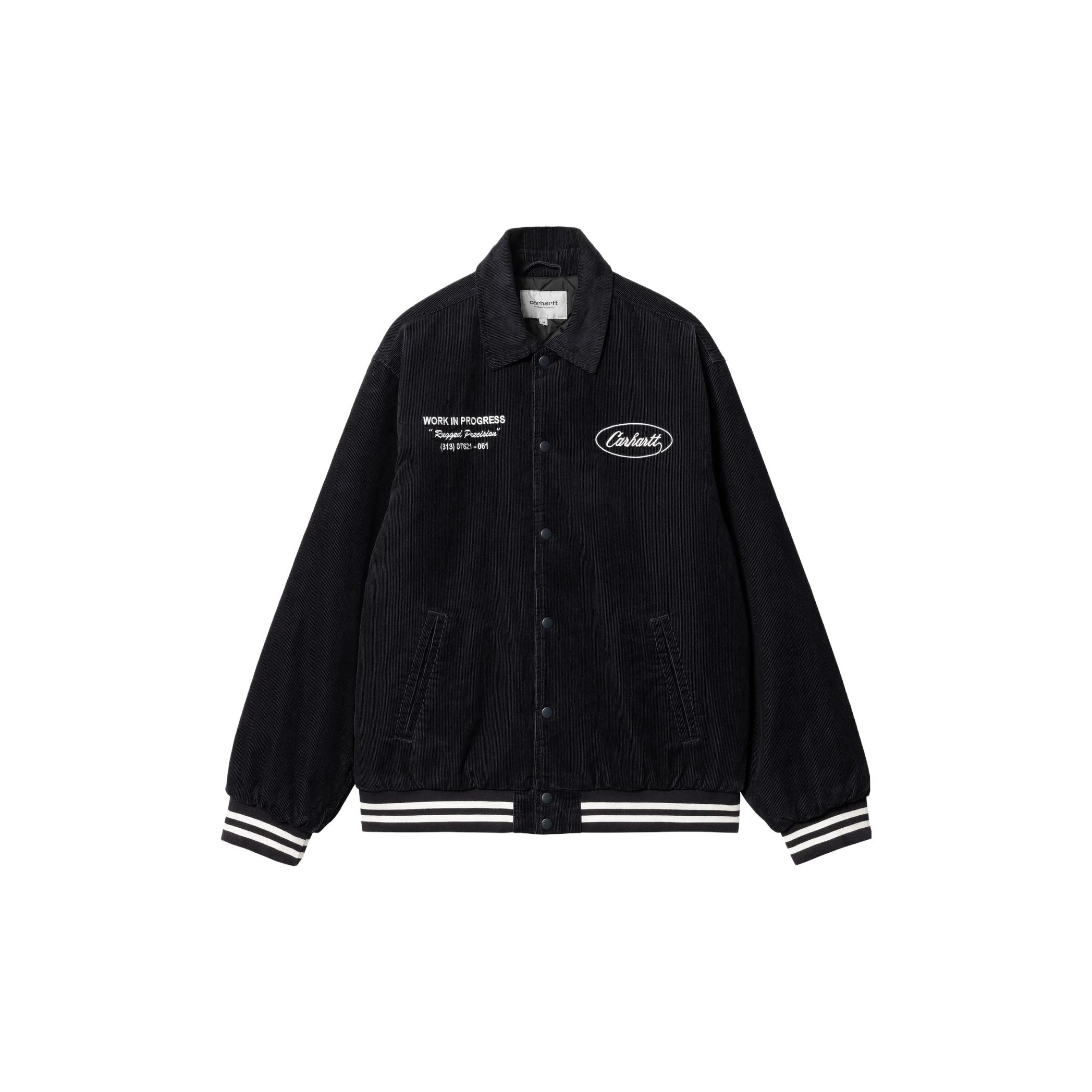 Carhartt WIP Letterman Jacket - Dark Cedar/Ochre · Slide Culture