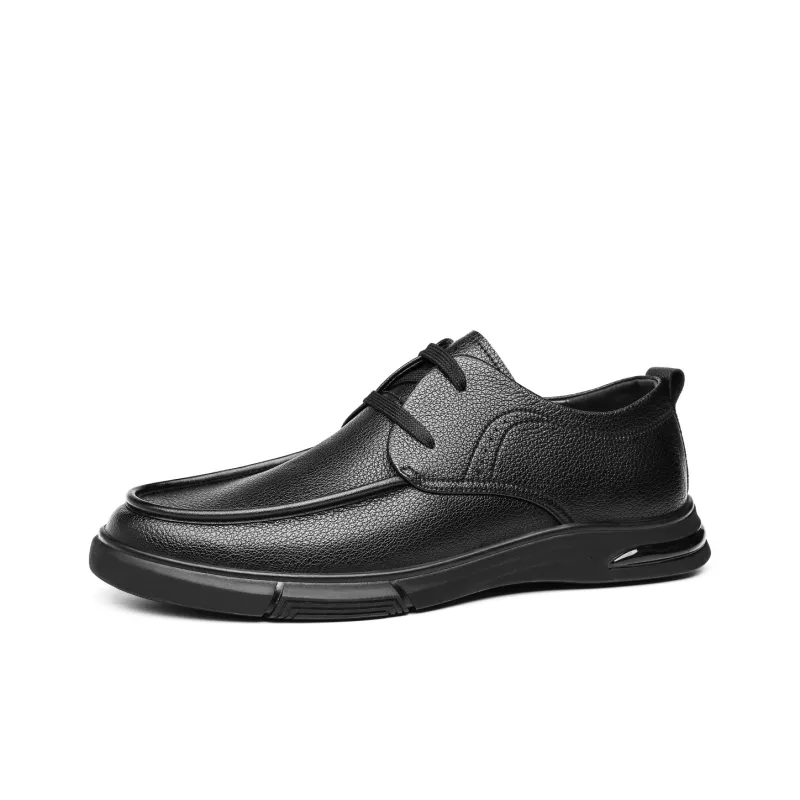CHINT Dress Shoes Men Low Top Black-1