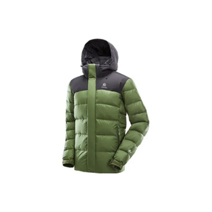 KAILAS Down Jackets Men Olive Green/Ink Black-1