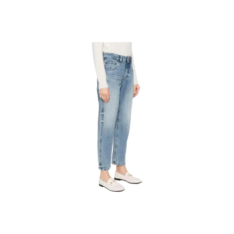 Brunello Cucinelli Logo Patch Straight Leg Jeans-2