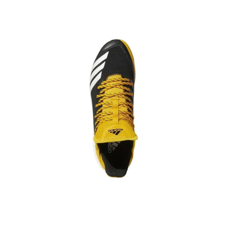 Adidas Boost Icon 4 Baseball Cleat 'Black Gold Gum'-2