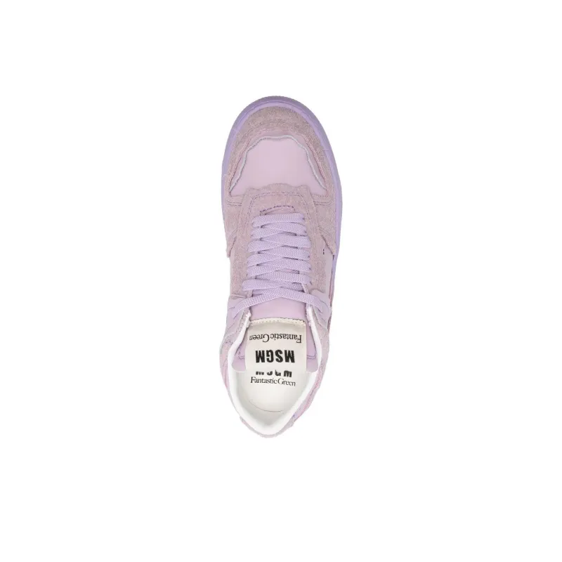 MSGM Low Top Skateboard Shoes Men's Purple-4