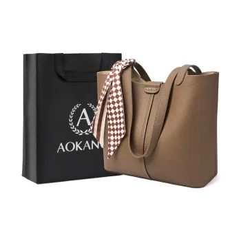 AOKANG Cow Leather And Synthetic Leather Schooling Bag, Tote Bag, Shopping Bag, Shoulder Bag Large Size Women's