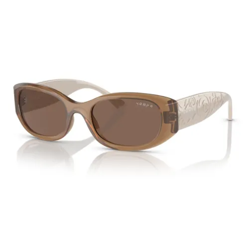 VOGUE Nylon Irregular Shape Sunglasses Men's Brown