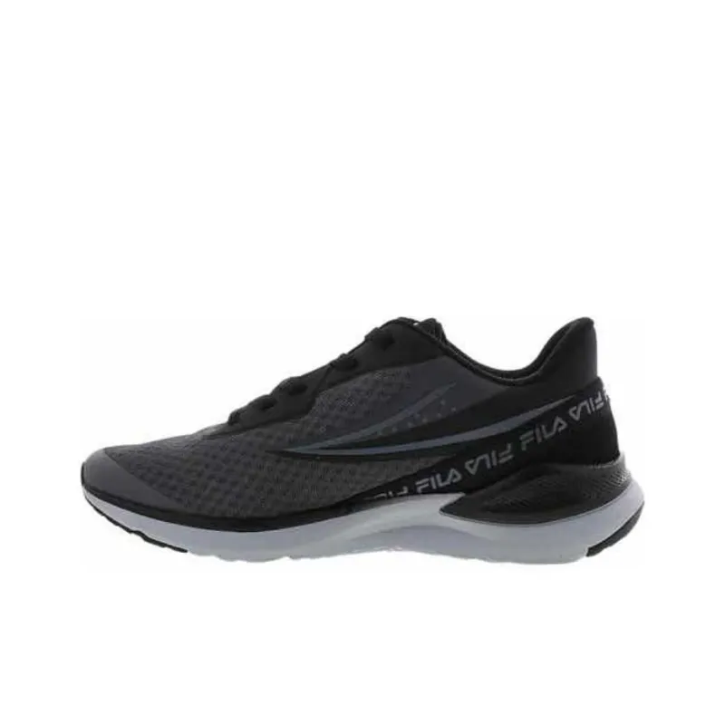 FILA Anti-Slip Wear-Resistant Low-Top Running Shoes Men's Black-0