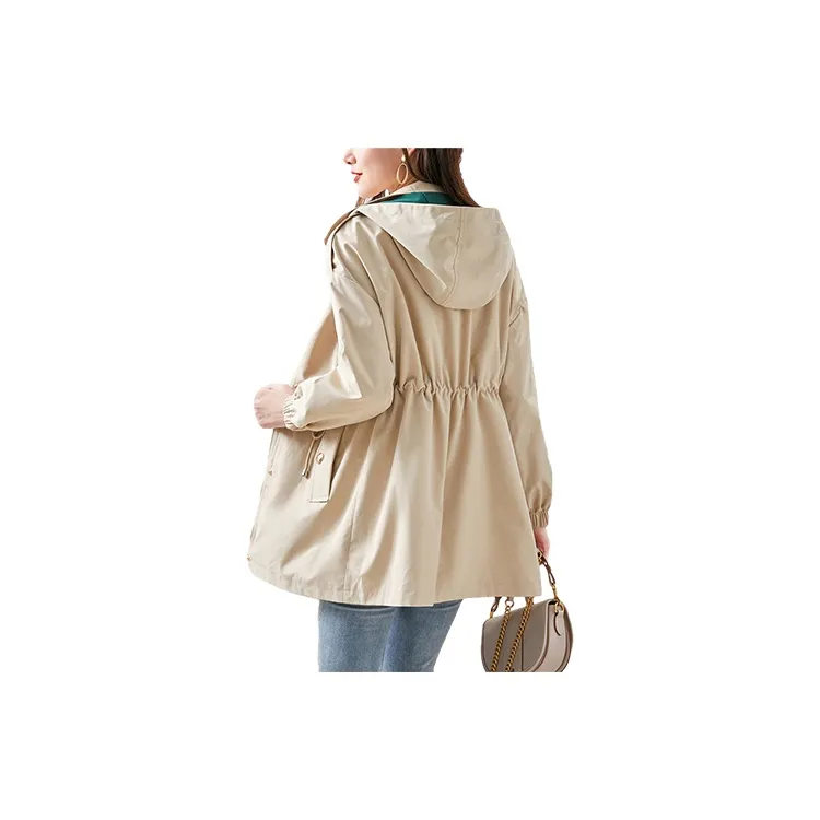 Still Quiet Trench Coat Women's Light Khaki-1