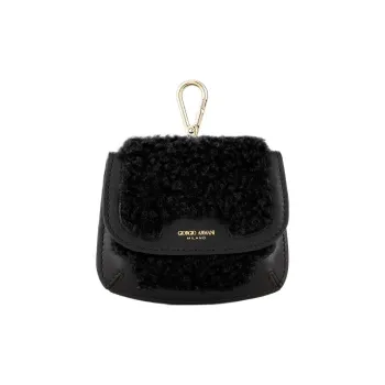 GIORGIO ARMANI Sheared Wool Bag Accessories Mini Women's Black