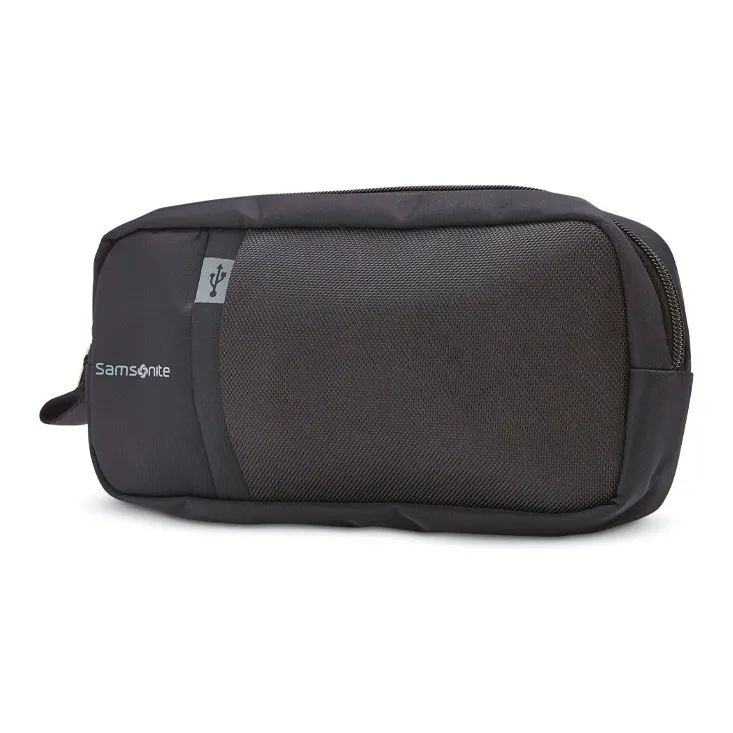 SAMSONITE Nylon Backpack Women's Black With Rose Gold Accents-3