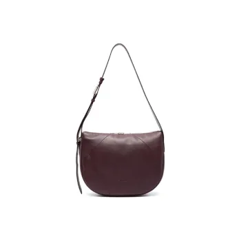 Furla Leather Handbag Shoulder Bag Women's Burgundy
