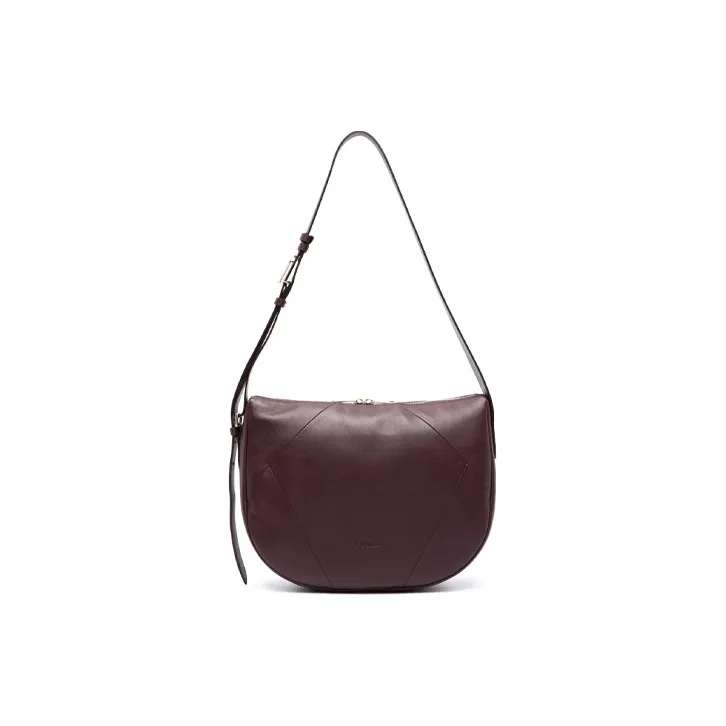 Furla Leather Handbag Shoulder Bag Women's Burgundy-0