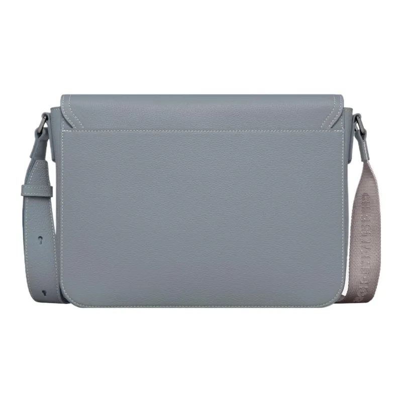 DIOR Grained Calfskin Saddle Bag, Messenger Bag, Shoulder Bag, Crossbody Bag Men's Gray-4