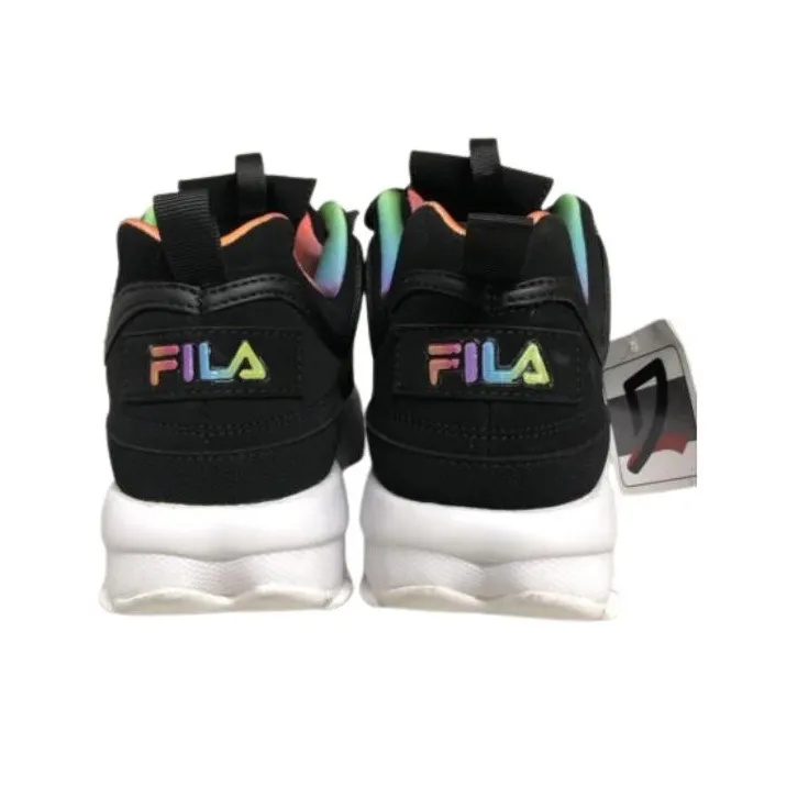 FILA Disruptor II Cushioning Wear Resistant Low Top Casual Shoes Women's Black-2