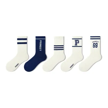 Primeet Mid Calf Socks Unisex 5 Pack