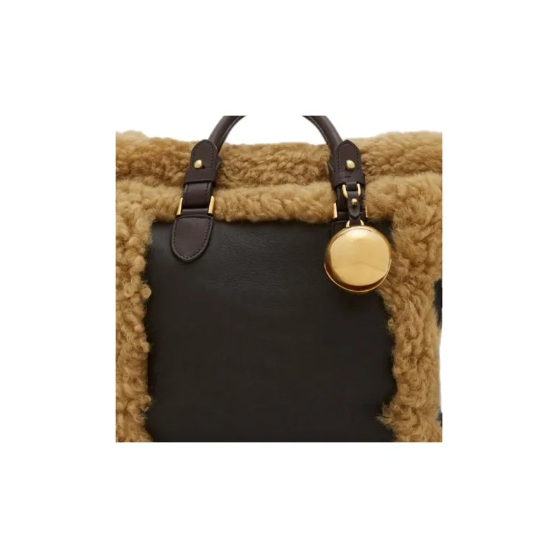 Burberry Lambskin Tote Bag, Shopping Bag, Shoulder Bag, Crossbody Bag, Handbag Trumpets Women's Moss Green-4