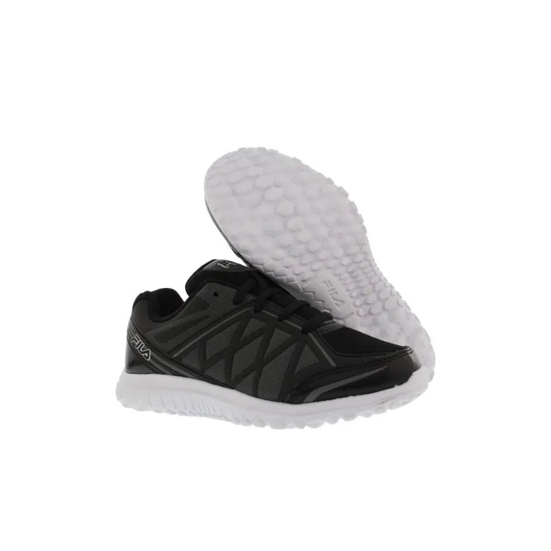 FILA Energy Lu Strike Wear-resistant And Lightweight Low-Top Running Shoes Pre-school Black-2
