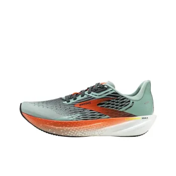 Brooks Hyperion Ma Cushioning Anti Slip Wear Resistant Breathability Low Top Marathon Running Shoes Men's Green Orange