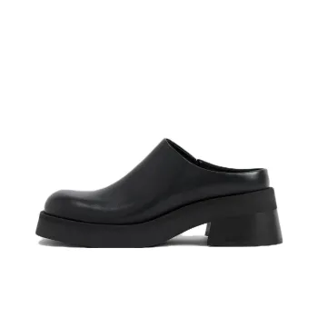 MIISTA Closed Toe Slippers 6cm Women's Black