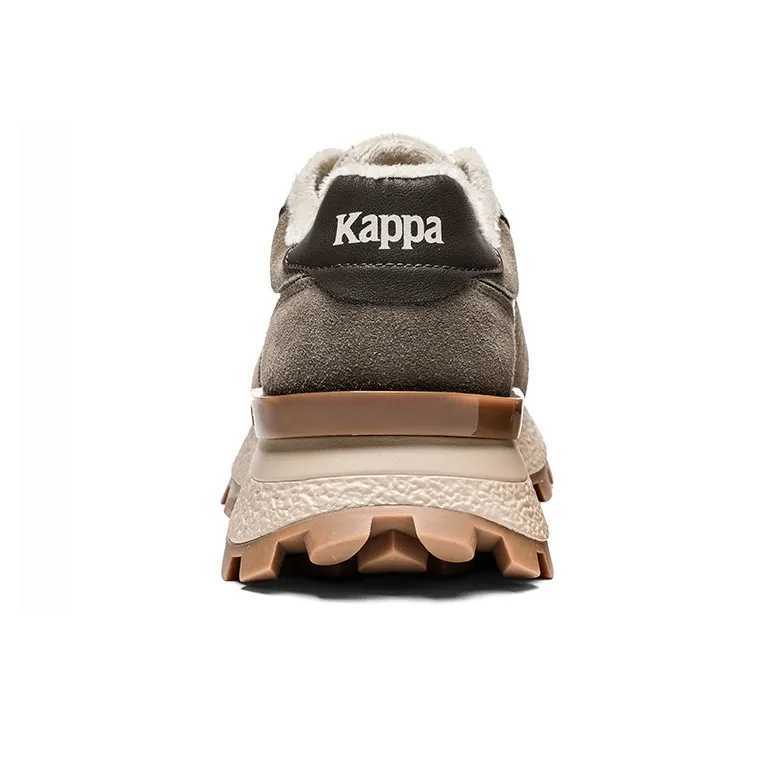 Kappa Wear-Resistant Slip-Resistant Low-Top Chunky Sneakers Women's Gray-4