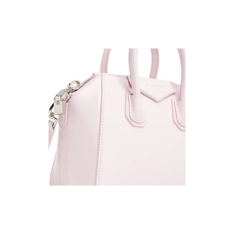 GIVENCHY Calfskin Shoulder Bag Crossbody Bag Handbag Mini Women's Pink-4