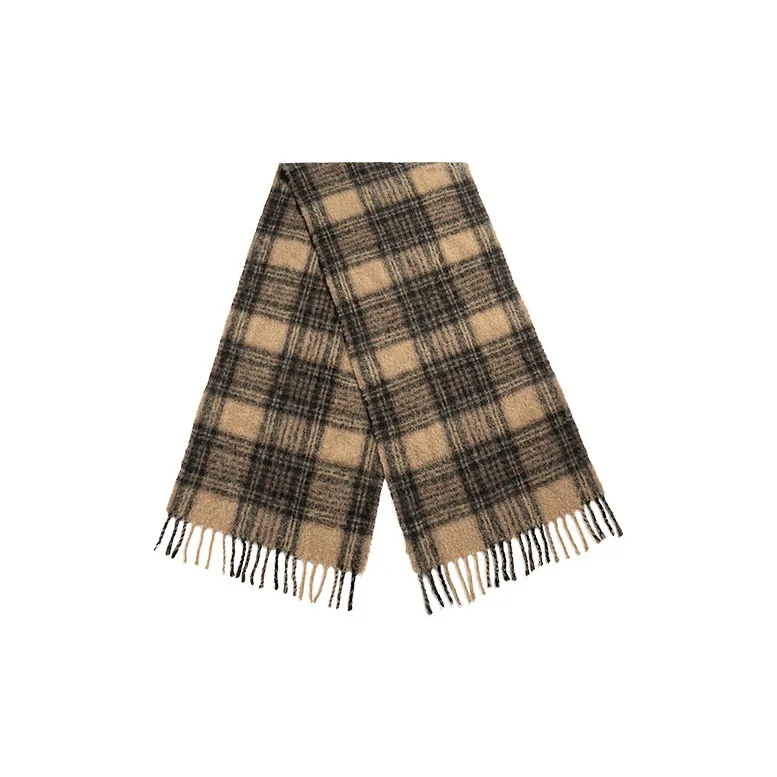 Fancet Studios Alpaca Wool Blend Knit Scarves Unisex Maillard Coffee-0
