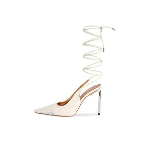 OFF-WHITE Allen Lace-up Slingback Pumps