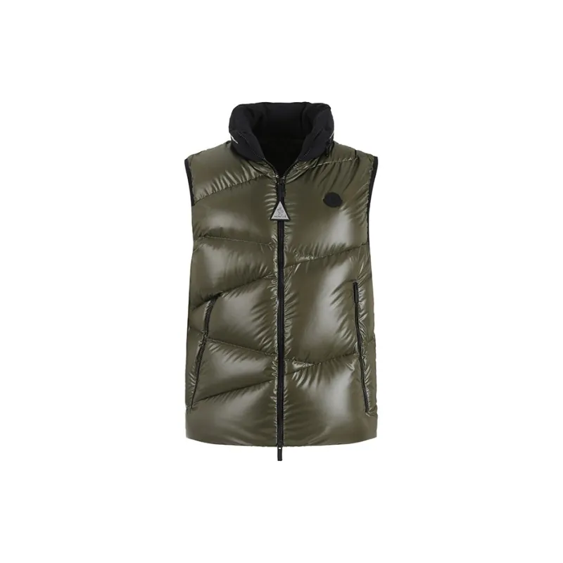 Moncler Vests Men Dark Green-2