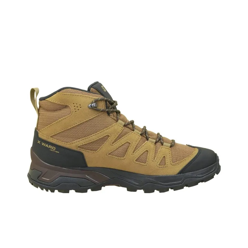 SALOMON X Ward Cushioning Mid-Top Outdoor Shoes Men's Burnt Earth Tone-1