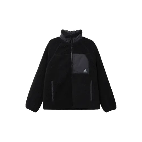 Adidas Velvet Jackets Men Black