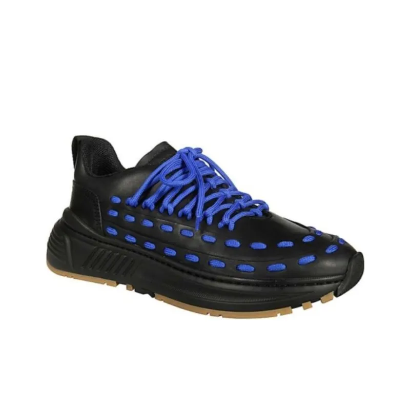 Bottega Veneta Low Top Casual Shoes Men's Blue Black-2