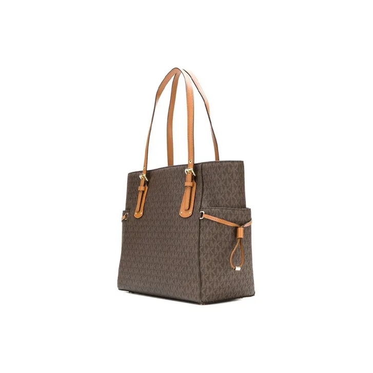 MICHAEL KORS Leather One Shoulder Handbag Women's Coffee-1