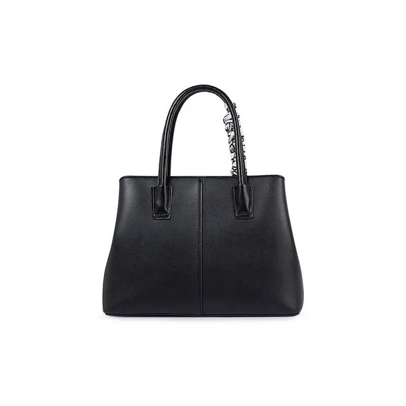 TUCANO Cow Leather One Shoulder Handbag Medium Size Women's Classic Black-2