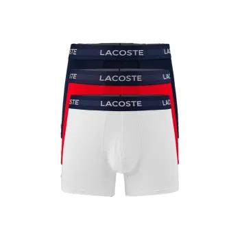 LACOSTE Logo-print Cotton Boxers Set Of Three