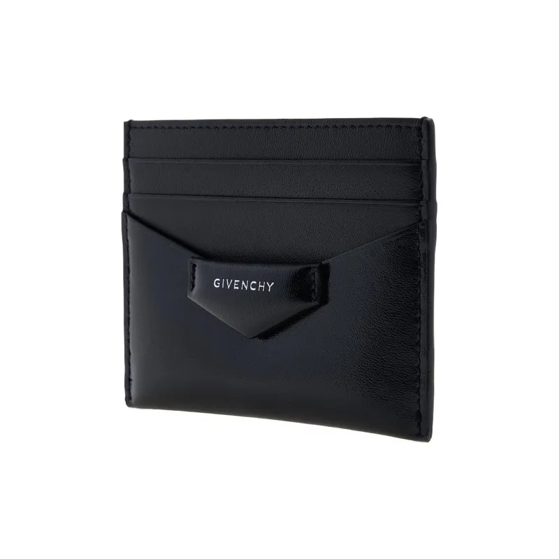 Givenchy Antigona Cow Leather Card Holder Women's Black-1