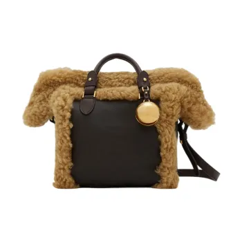 Burberry Lambskin Tote Bag, Shopping Bag, Shoulder Bag, Crossbody Bag, Handbag Trumpets Women's Moss Green