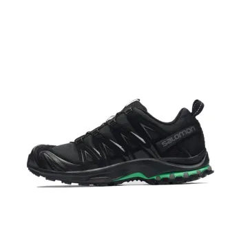 SALOMON XA PRO 3D Suede Wear Resistant Low Top Outdoor Shoes Unisex Black Green