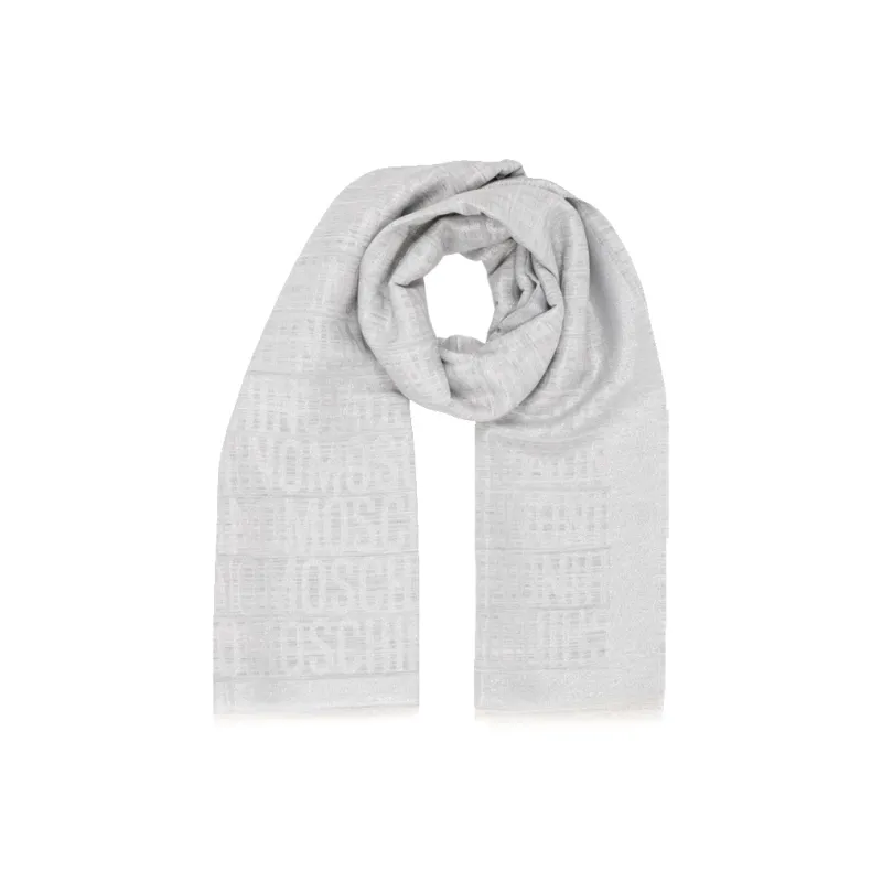 MOSCHINO Knit Scarves Women's Gray-0
