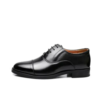 Strongman 3515 Authentic Men's Three-Strap Leather Shoes Spring And Fall Breathable Three-Section Unlined Shoes